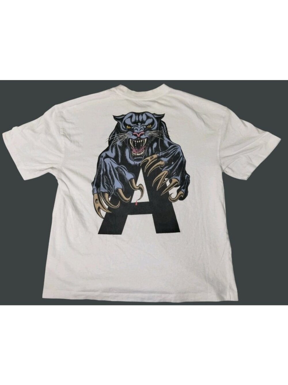 Allsaints Men's Black A Panther T-Shirt Oversized Small